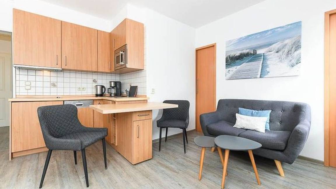 30 M² Ferienwohnung ∙ 1 Schlafzimmer ∙ 2 Gäste - Bensersiel