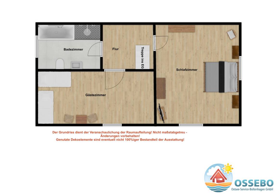 65 m² Ferienwohnung ∙ 2 Schlafzimmer ∙ 4 Gäste – Bild 27