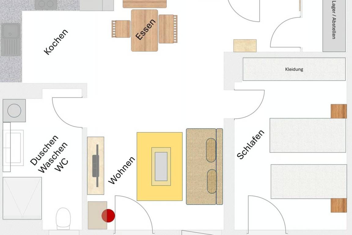 55 M² Apartment ∙ 1 Bedroom ∙ 2 Guests - Berching