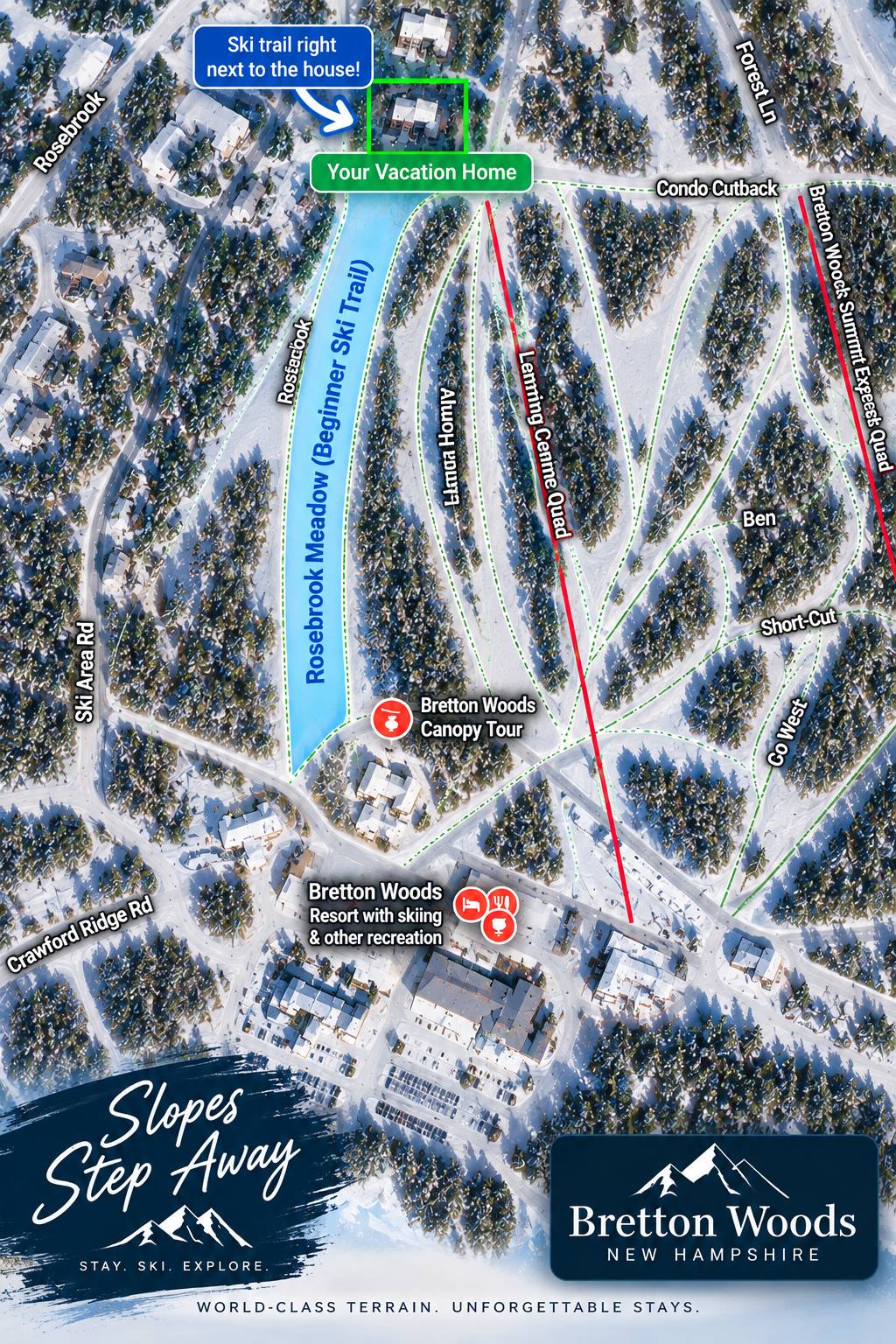 House ∙ 4 Bedrooms ∙ 14 Guests - Bretton Woods, NH