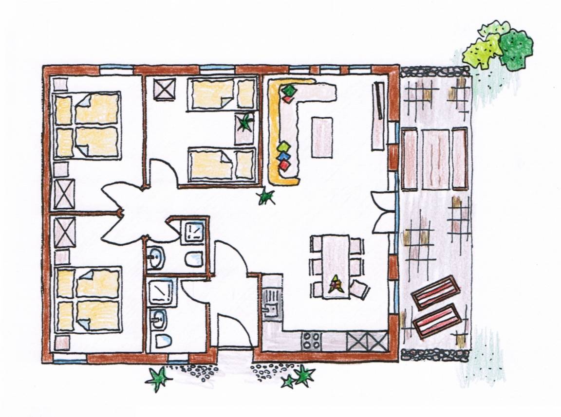 70 m² Ferienhaus ∙ 3 Schlafzimmer ∙ 4 Gäste – Bild 12