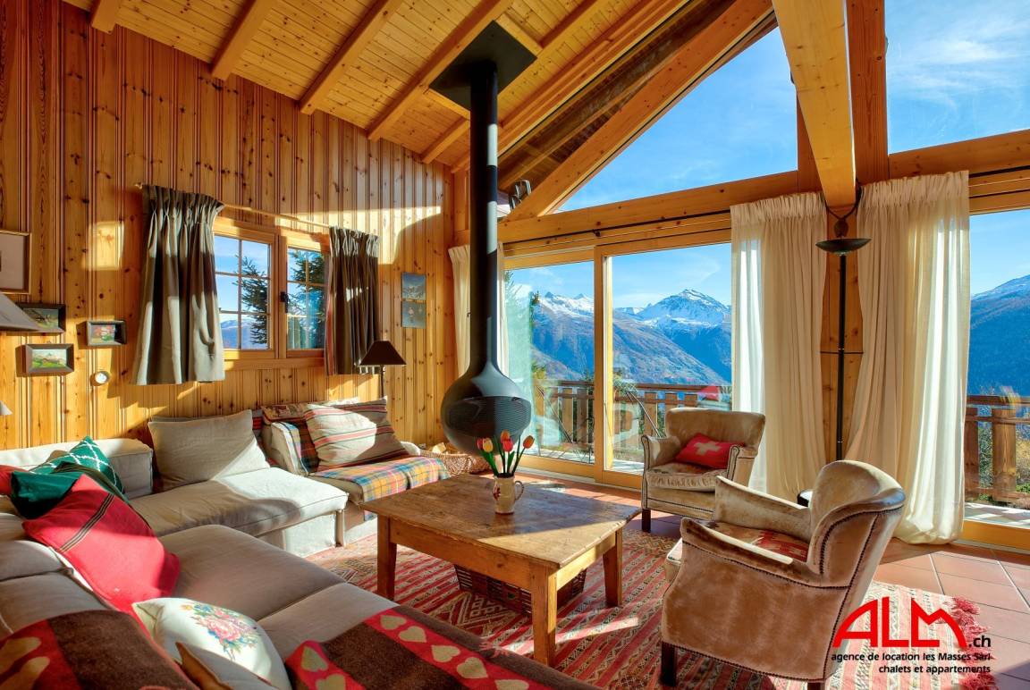 145 M² Chalet ∙ 3 Bedrooms ∙ 8 Guests - Veysonnaz