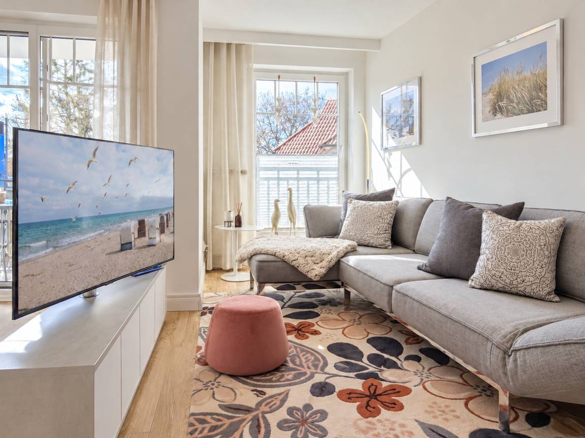 57 m&sup2; Ferienwohnung 2 Schlafzimmer 3 G&auml;ste