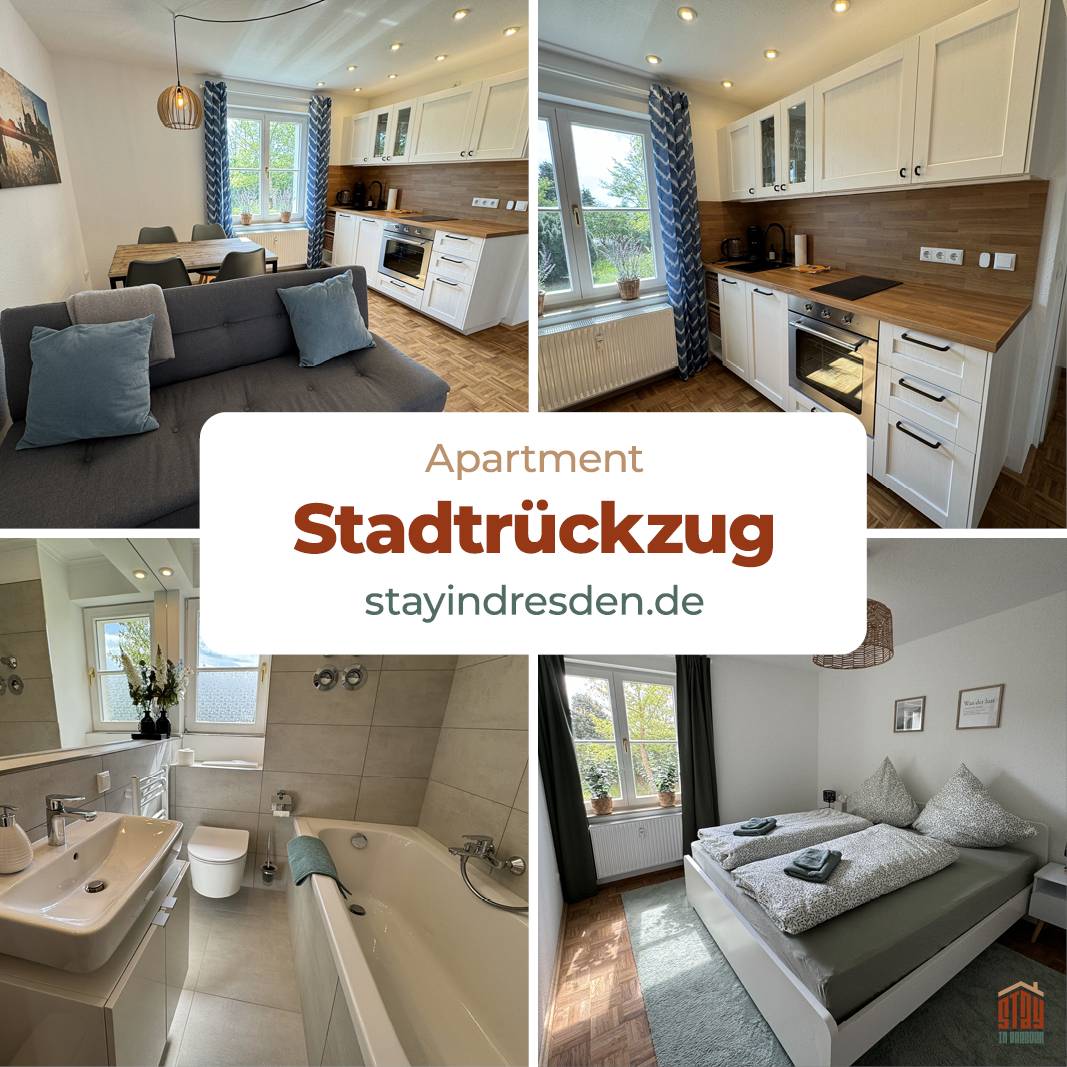 33 M² Ferienwohnung ∙ 1 Schlafzimmer ∙ 3 Gäste - Radebeul