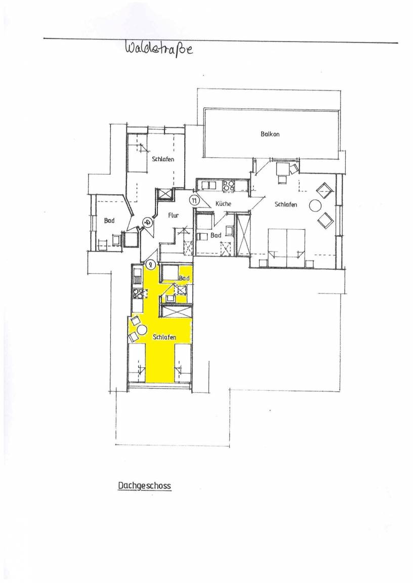 20 m² Privatzimmer ∙ 1 Schlafzimmer ∙ 2 Gäste – Bild 9