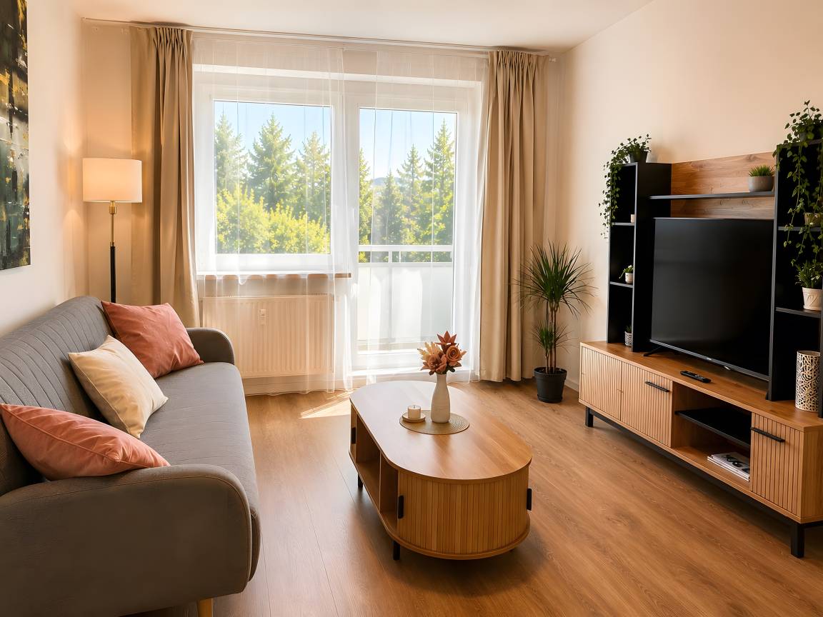 68 M² Ferienwohnung ∙ 3 Schlafzimmer ∙ 5 Gäste - Jena