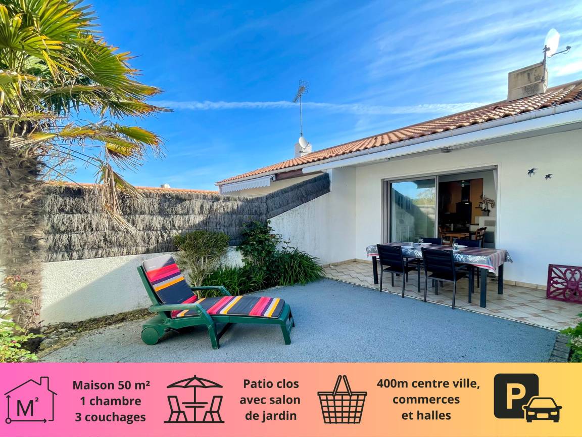 50 M² Huis ∙ 1 Slaapkamer ∙ 3 Gasten - Bretignolles-sur-Mer