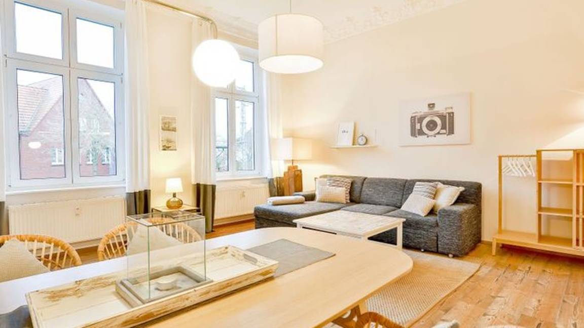 60 M² Ferienwohnung ∙ 1 Schlafzimmer ∙ 4 Gäste - Stralsund