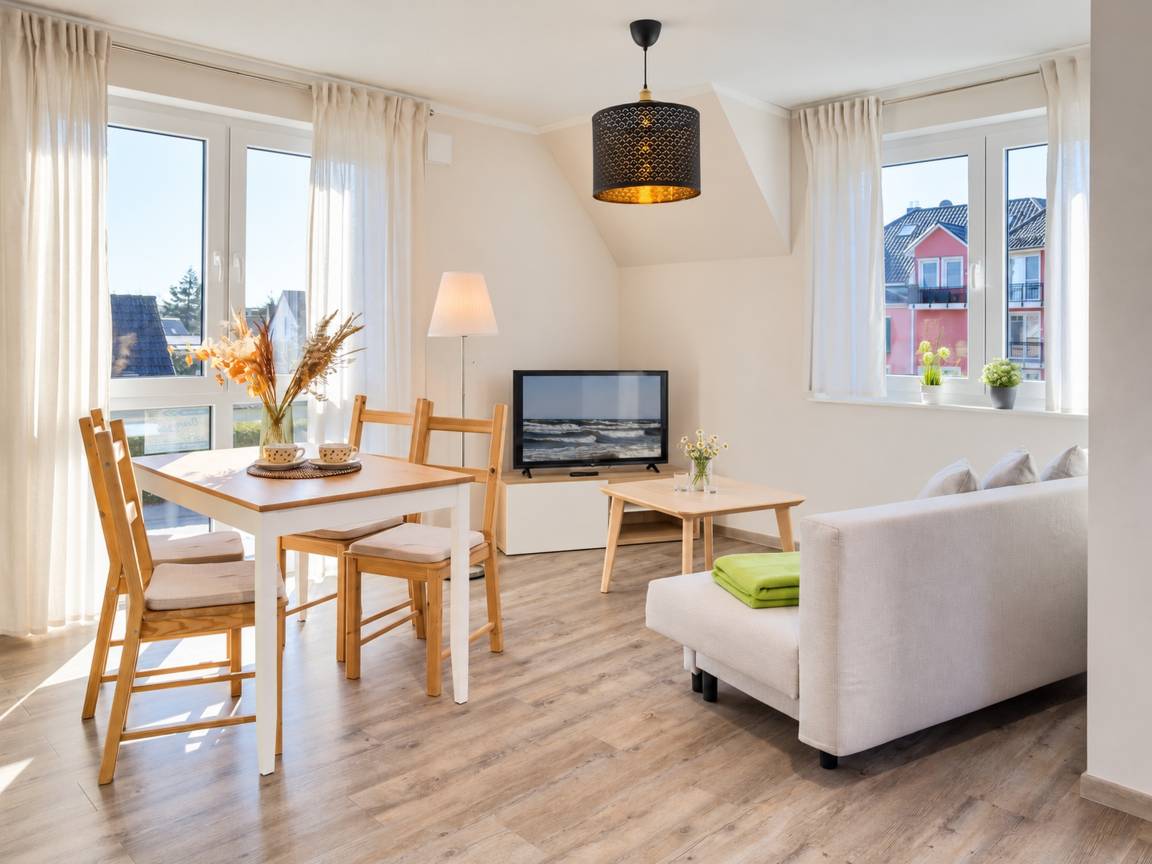 54 m&sup2; Ferienwohnung 2 Schlafzimmer 3 G&auml;ste