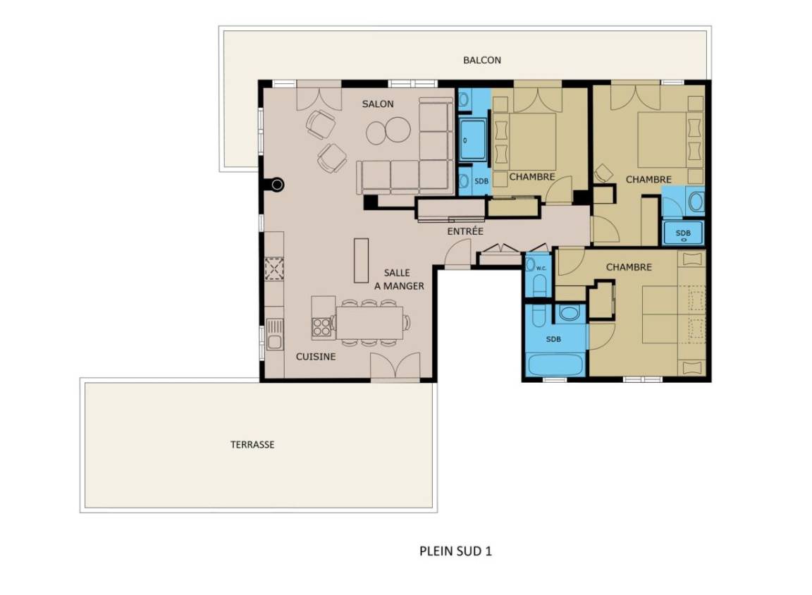 101 m² Ferienwohnung ∙ 3 Schlafzimmer ∙ 8 Gäste – Bild 20