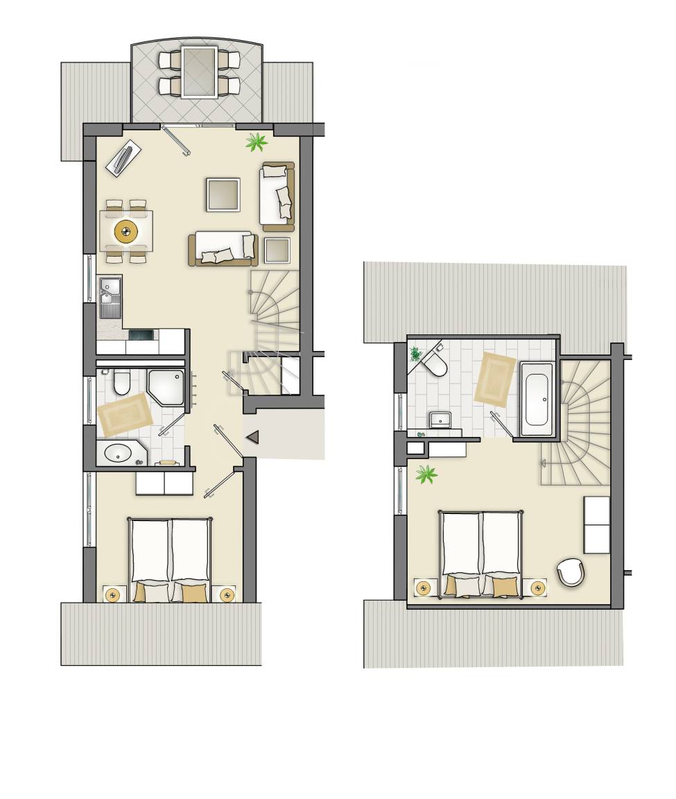 60 m² Ferienwohnung ∙ 2 Schlafzimmer ∙ 4 Gäste – Bild 36