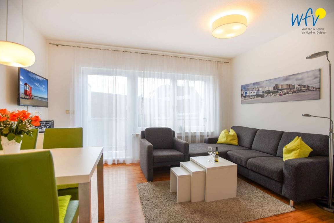 44 M² Appartement ∙ 2 Chambres ∙ 3 Personnes - Borkum