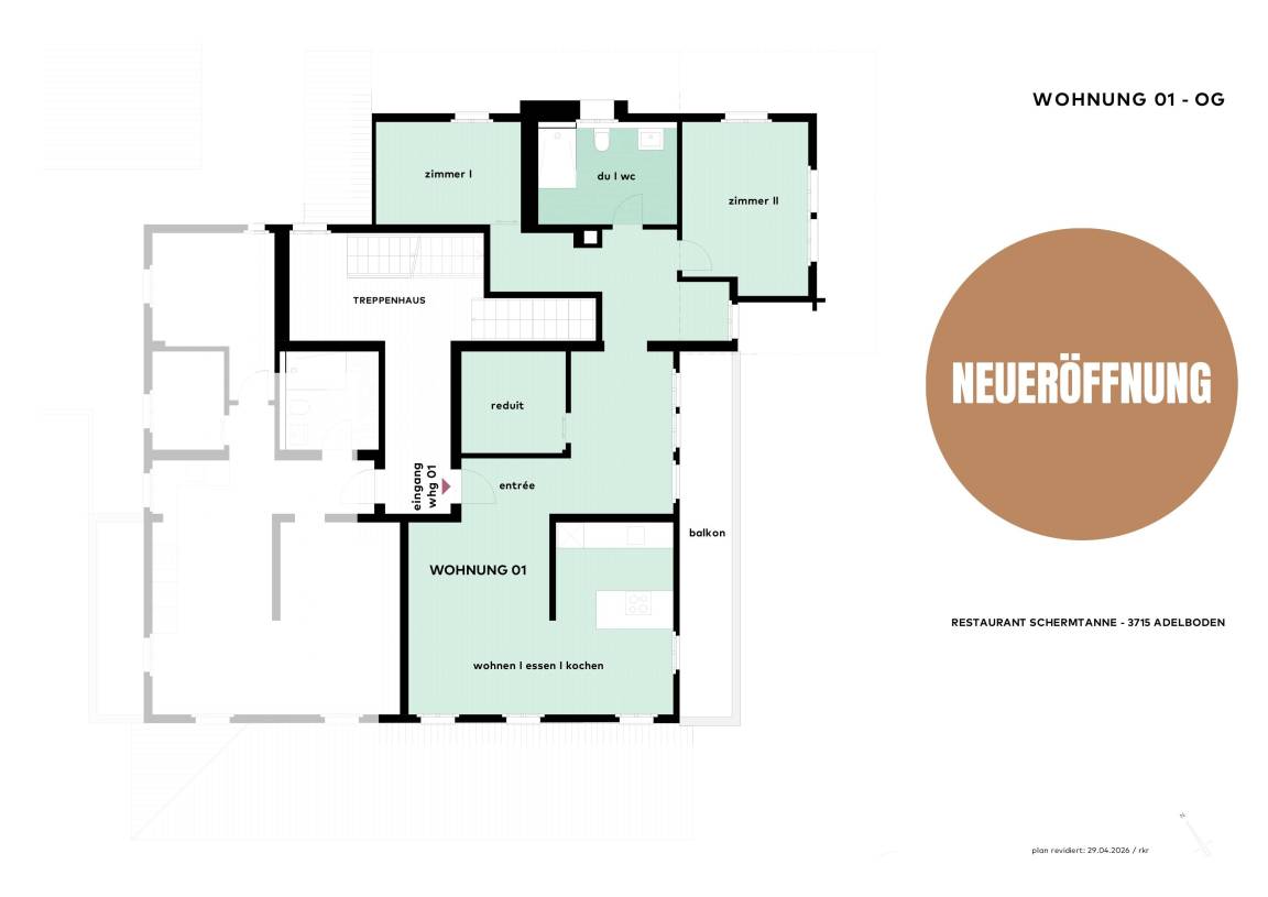 90 M² Ferienwohnung ∙ 3 Schlafzimmer ∙ 8 Gäste - Lenk