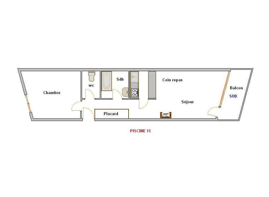 39 m² Ferienwohnung ∙ 1 Schlafzimmer ∙ 5 Gäste – Bild 13