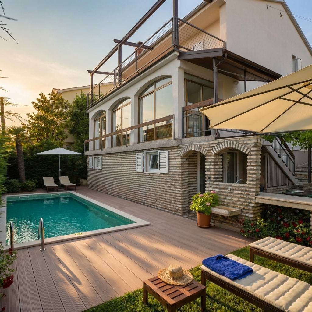 280 M² Ferienhaus ∙ 4 Schlafzimmer ∙ 8 Gäste - Premantura
