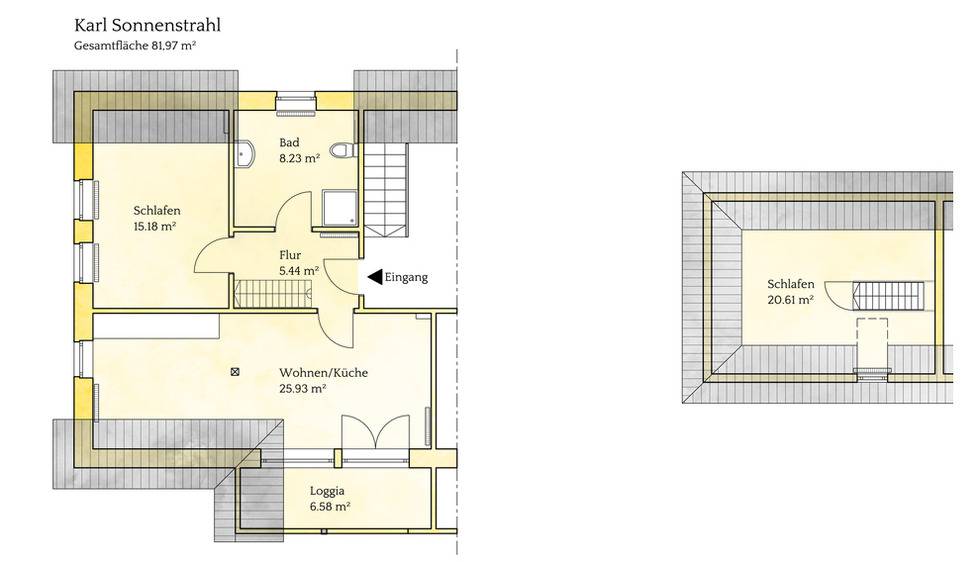 82 m² Ferienwohnung ∙ 2 Schlafzimmer ∙ 4 Gäste – Bild 20