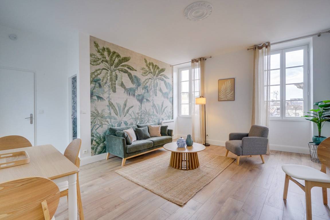 62 M² Appartement ∙ 1 Slaapkamer ∙ 2 Gasten - Bordeaux