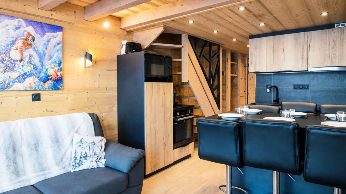 Residenz Silveralp - Lage Val Thorens: Duplex renoviert auf der obersten Etage, in der Nähe von Kinderbetreuung und Skischule