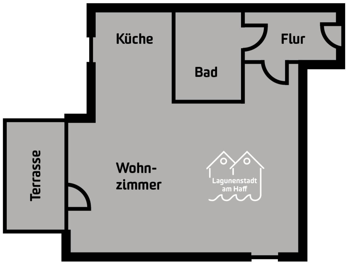 28 m² Ferienwohnung ∙ 1 Schlafzimmer ∙ 2 Gäste – Bild 8