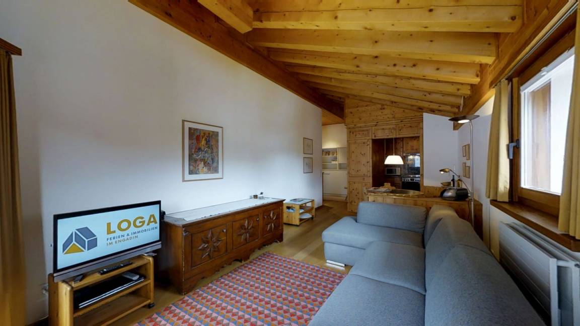 72 M² Ferienwohnung ∙ 1 Schlafzimmer ∙ 2 Gäste - Sils im Engadin