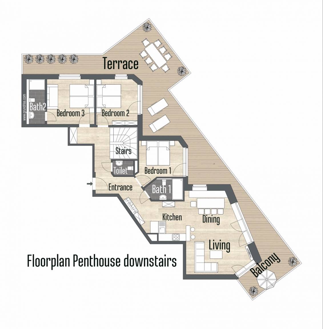 120 m² Ferienwohnung ∙ 4 Schlafzimmer ∙ 10 Gäste – Bild 13