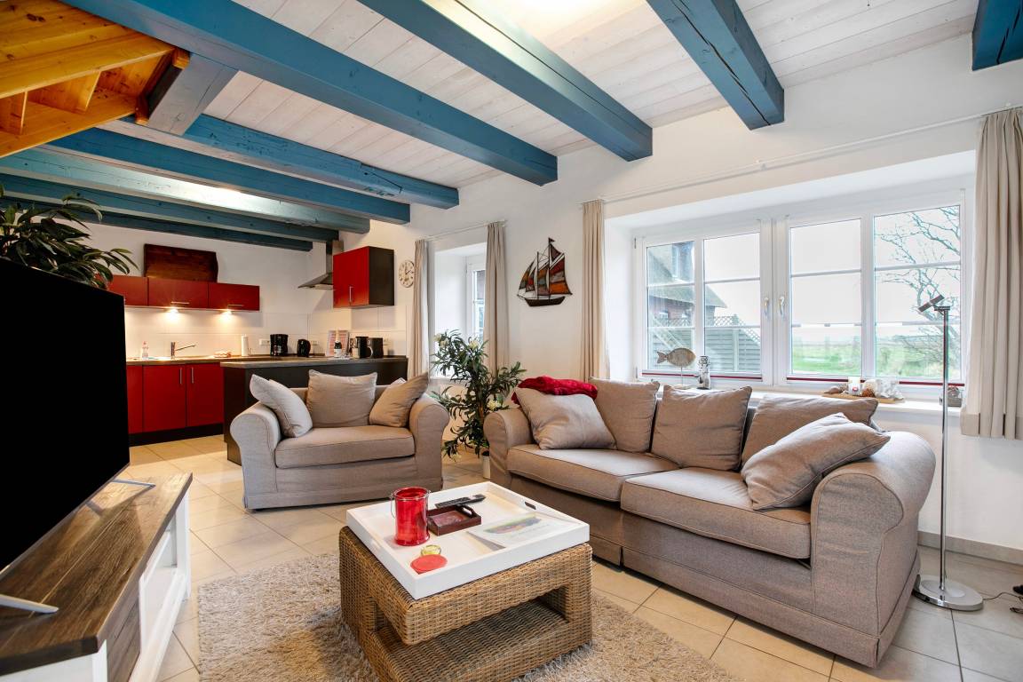 100 M² Ferienwohnung ∙ 1 Schlafzimmer ∙ 3 Gäste - Hooge
