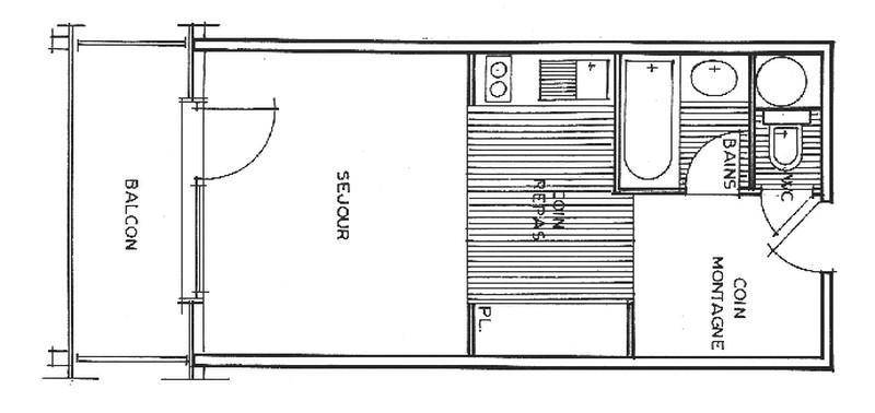 23 m&sup2; Studio 1 Schlafzimmer 4 G&auml;ste