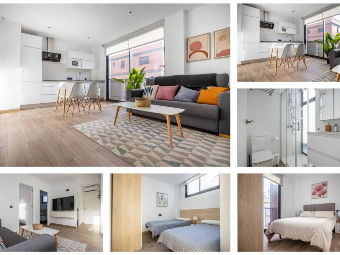 60 M² Apartamento ∙ 2 Habitaciones ∙ 4 Huéspedes - Dos Hermanas