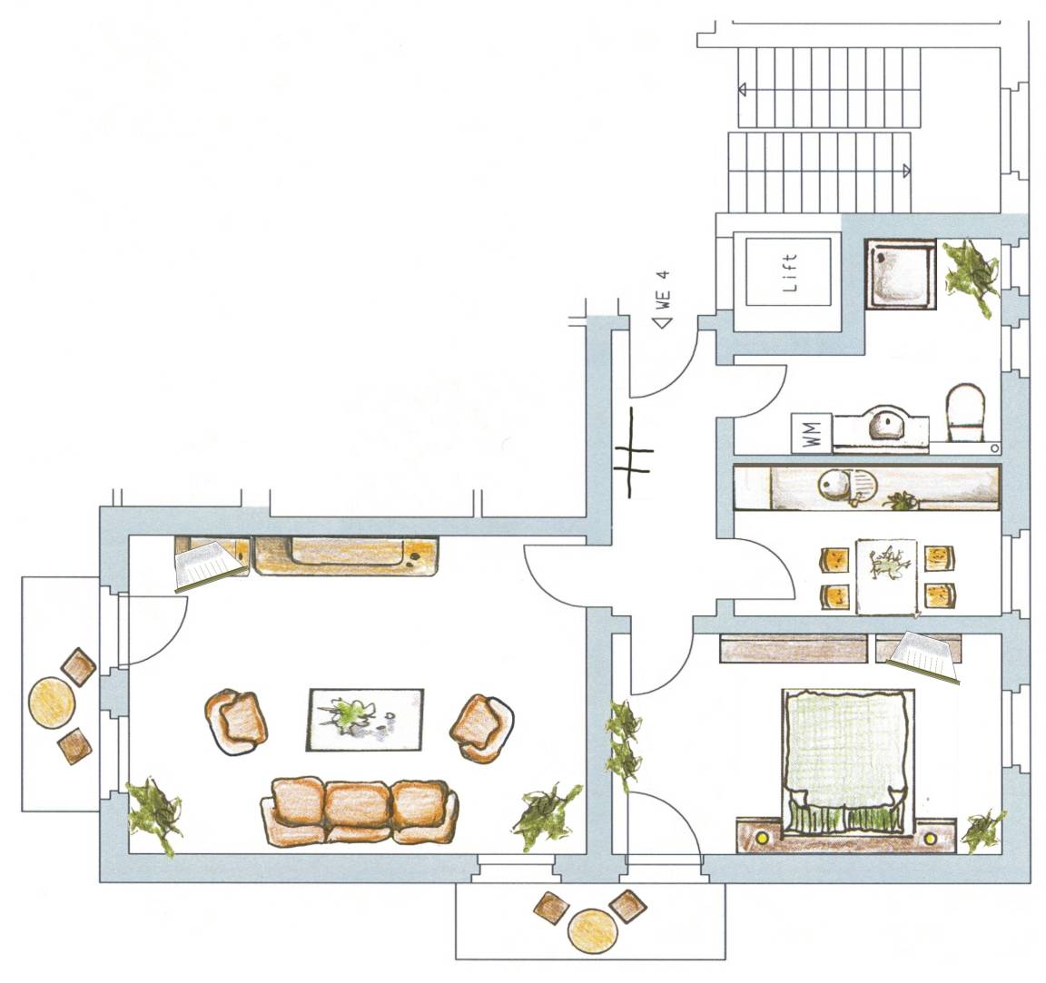 81 m² Ferienwohnung ∙ 1 Schlafzimmer ∙ 2 Gäste – Bild 13