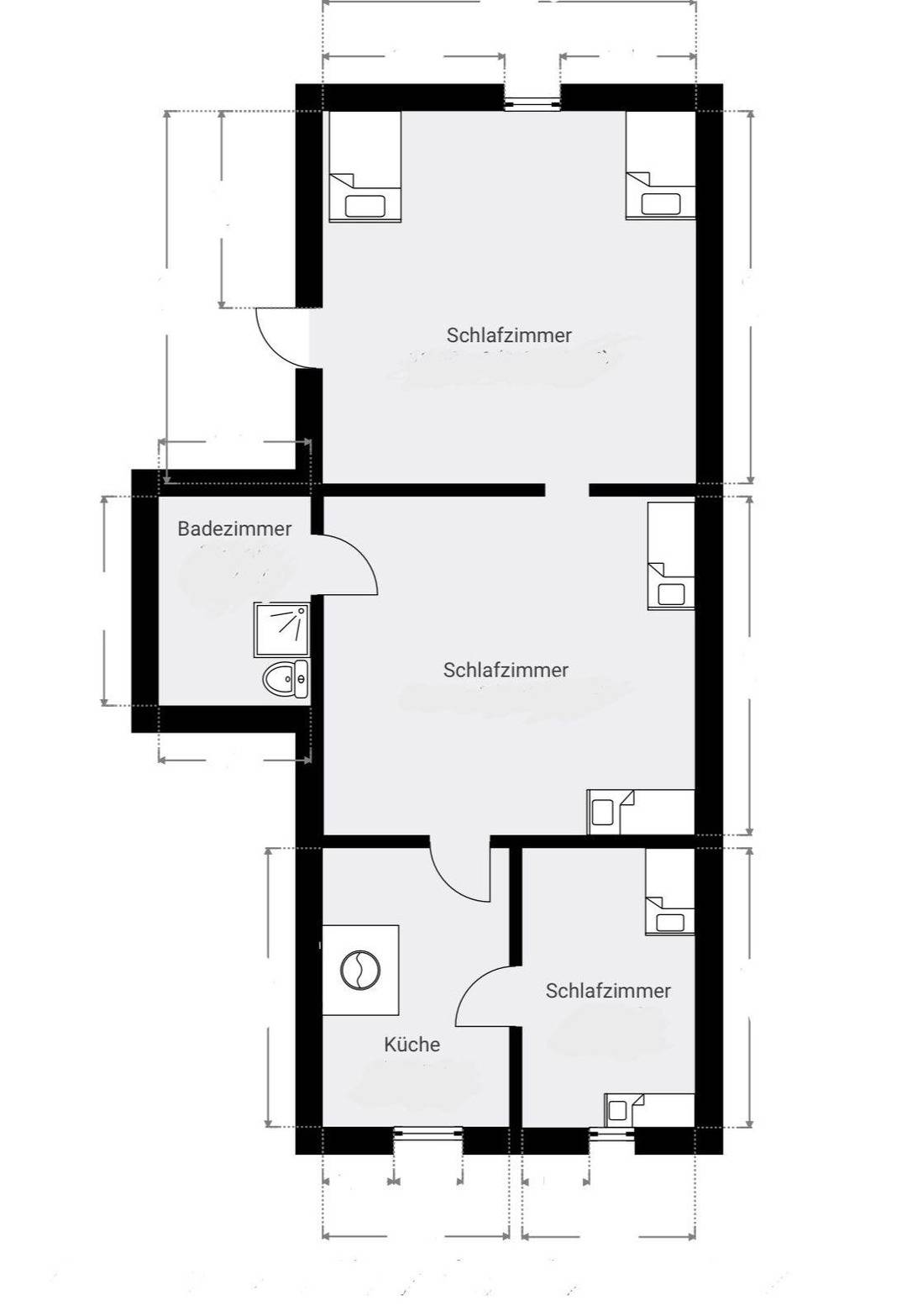 64 m² Ferienwohnung ∙ 3 Schlafzimmer ∙ 6 Gäste – Bild 17
