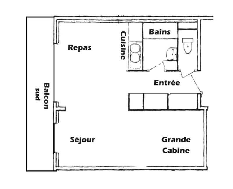 36 m&sup2; Studio 1 Schlafzimmer 5 G&auml;ste