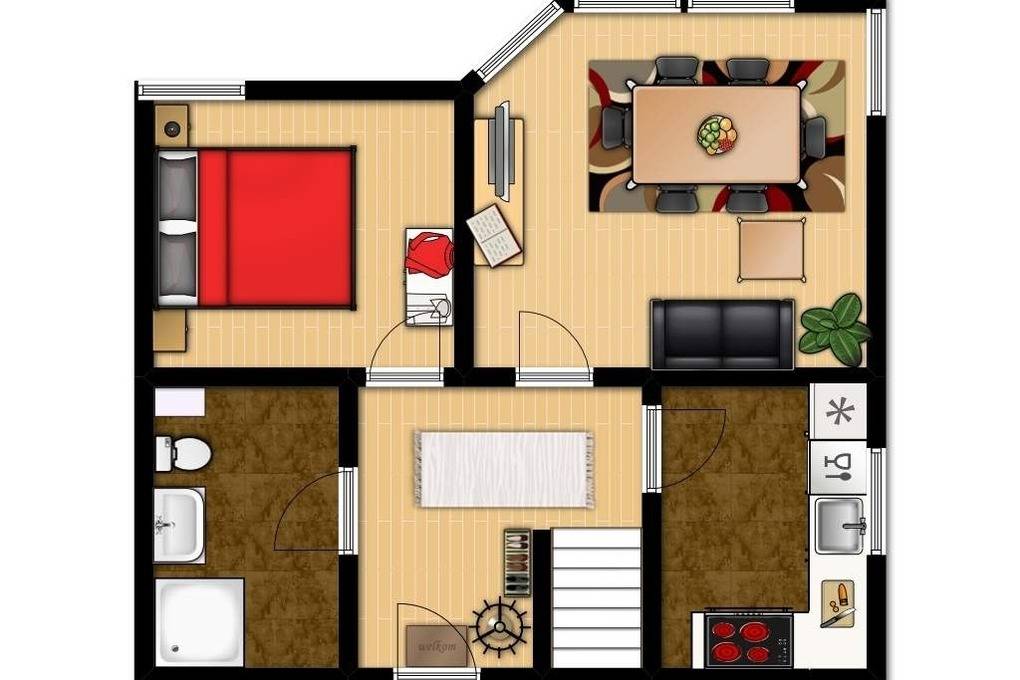 94 m² Ferienwohnung ∙ 2 Schlafzimmer ∙ 5 Gäste – Bild 30