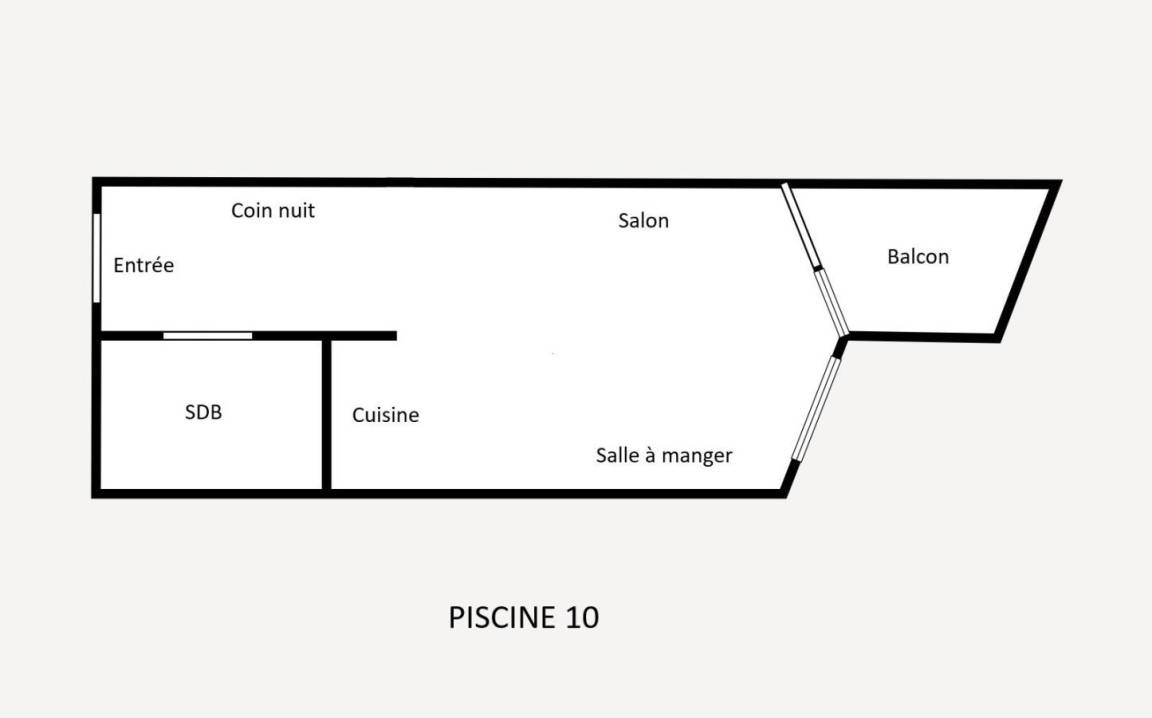 23 m² Studio ∙ 1 Schlafzimmer ∙ 3 Gäste – Bild 11