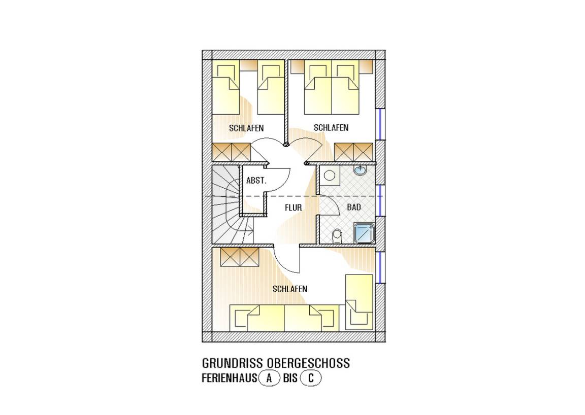 82 m² Ferienhaus ∙ 4 Schlafzimmer ∙ 8 Gäste – Bild 17