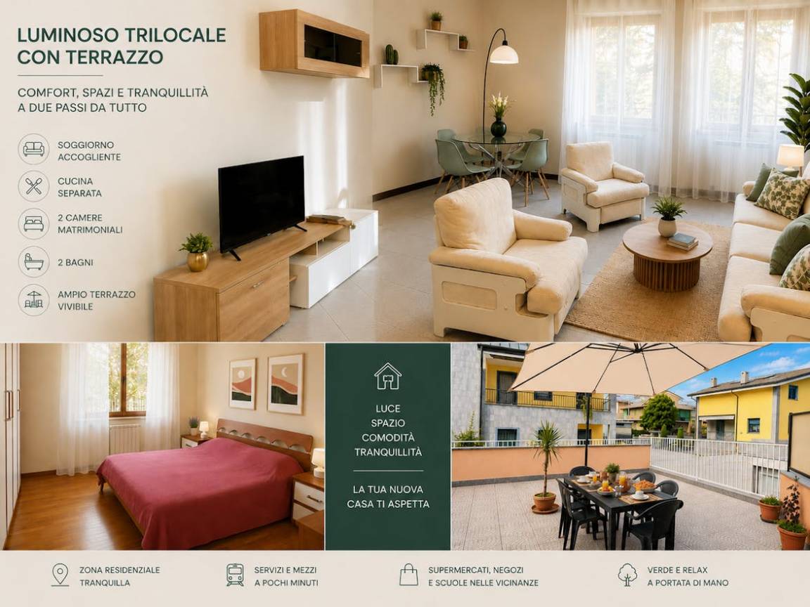 90 M² Apartamento ∙ 2 Habitaciones ∙ 4 Huéspedes - Saronno