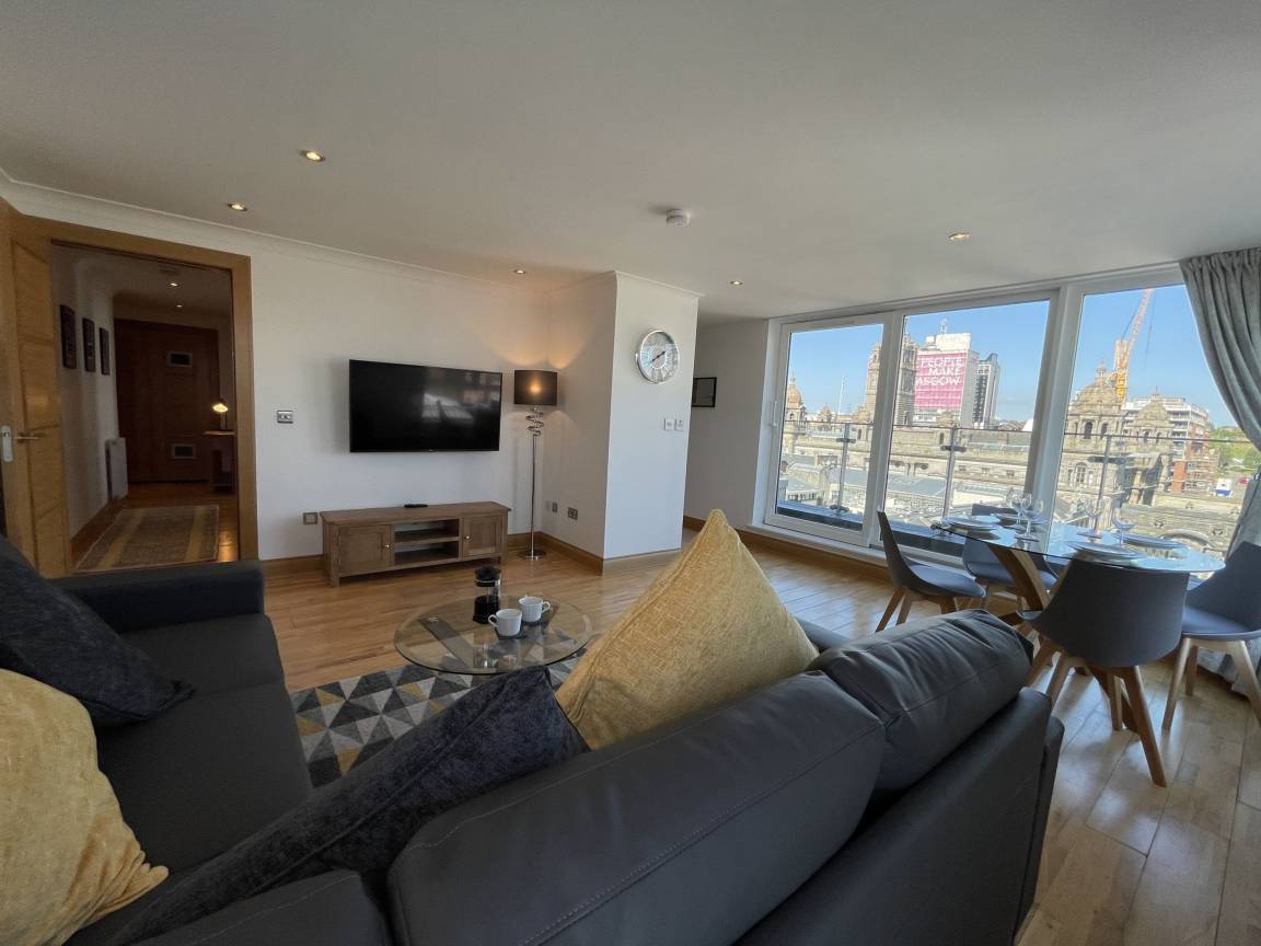 58 M² Apartamento ∙ 1 Habitación ∙ 2 Huéspedes - Glasgow