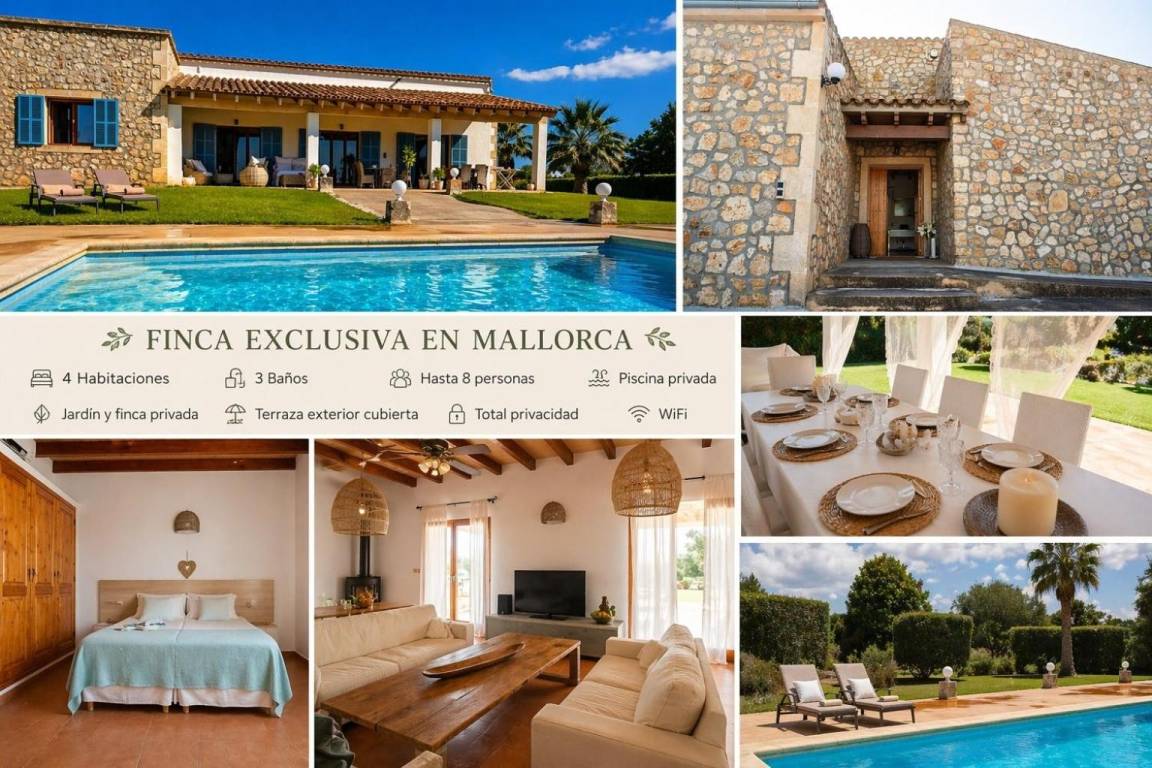 350 M² Villa ∙ 4 Slaapkamers ∙ 8 Gasten - Manacor