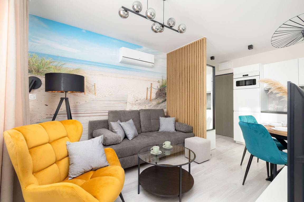 28 M² Apartament ∙ 1 Sypialnia ∙ 5 Gości - Niechorze