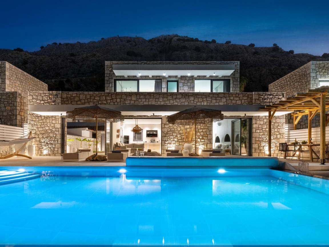 130 M² Ferienhaus ∙ 3 Schlafzimmer ∙ 6 Gäste - Lindos