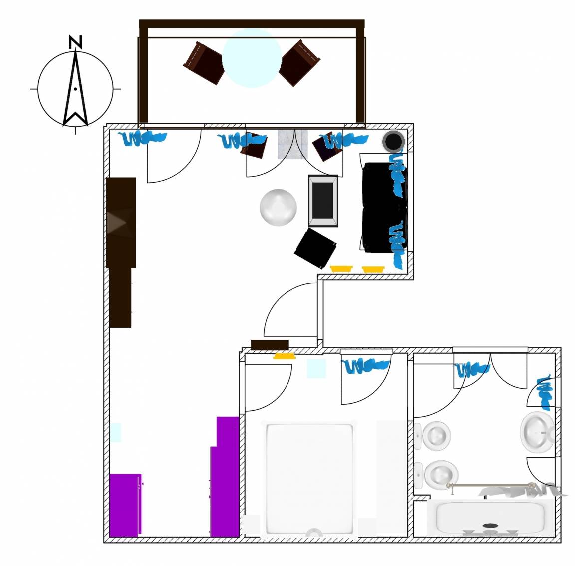 50 m² Ferienwohnung ∙ 1 Schlafzimmer ∙ 2 Gäste – Bild 9