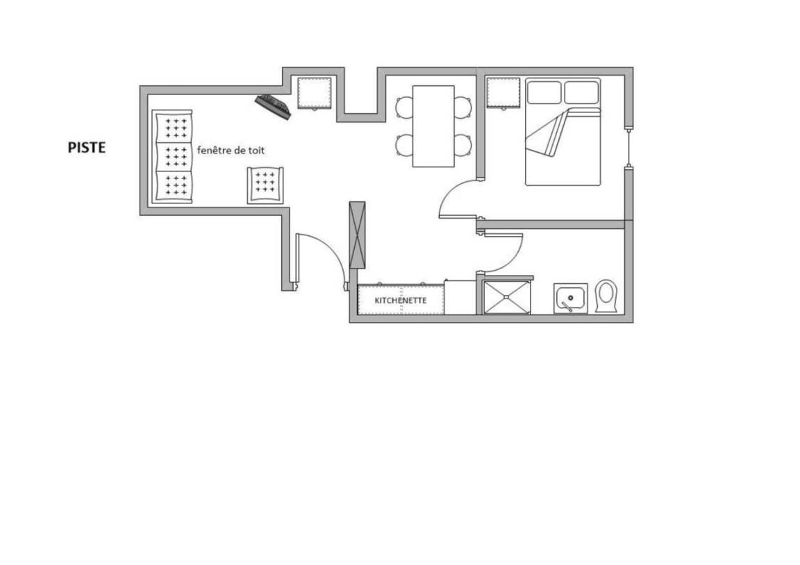 22 m² Ferienwohnung ∙ 1 Schlafzimmer ∙ 4 Gäste – Bild 1