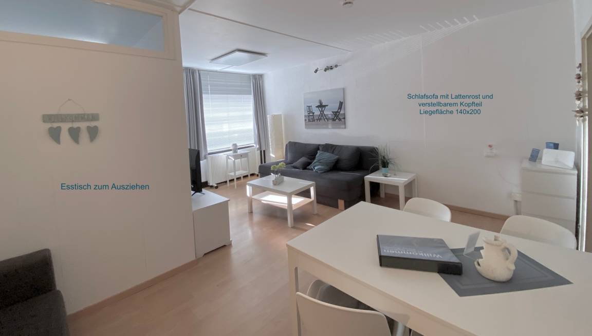 40 m&sup2; Ferienwohnung 1 Schlafzimmer 4 G&auml;ste