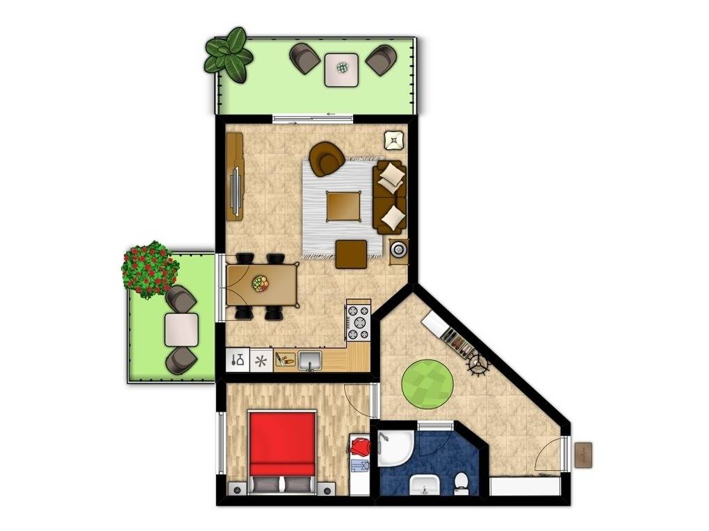53 m² Ferienwohnung ∙ 1 Schlafzimmer ∙ 4 Gäste – Bild 22