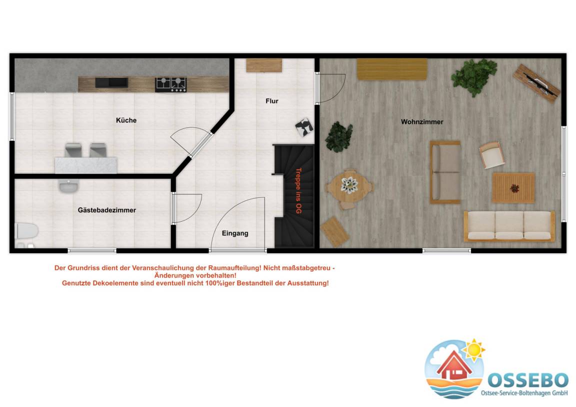 65 m² Ferienwohnung ∙ 2 Schlafzimmer ∙ 4 Gäste – Bild 26