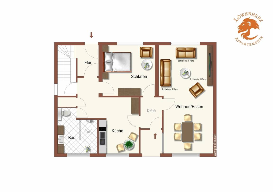 150 m² Ferienhaus ∙ 3 Schlafzimmer ∙ 12 Gäste – Bild 44