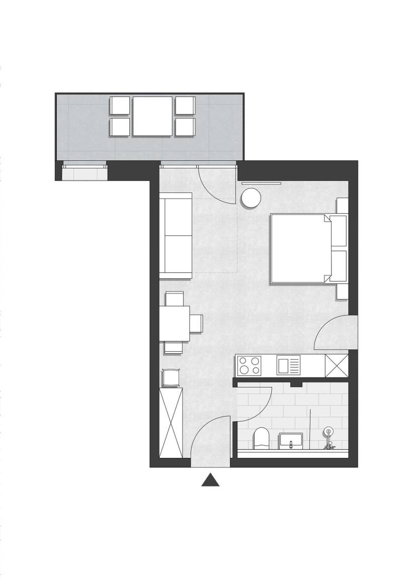 38 m² Ferienwohnung ∙ 1 Schlafzimmer ∙ 4 Gäste – Bild 9