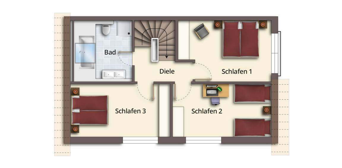 140 m² Ferienhaus ∙ 4 Schlafzimmer ∙ 8 Gäste – Bild 36