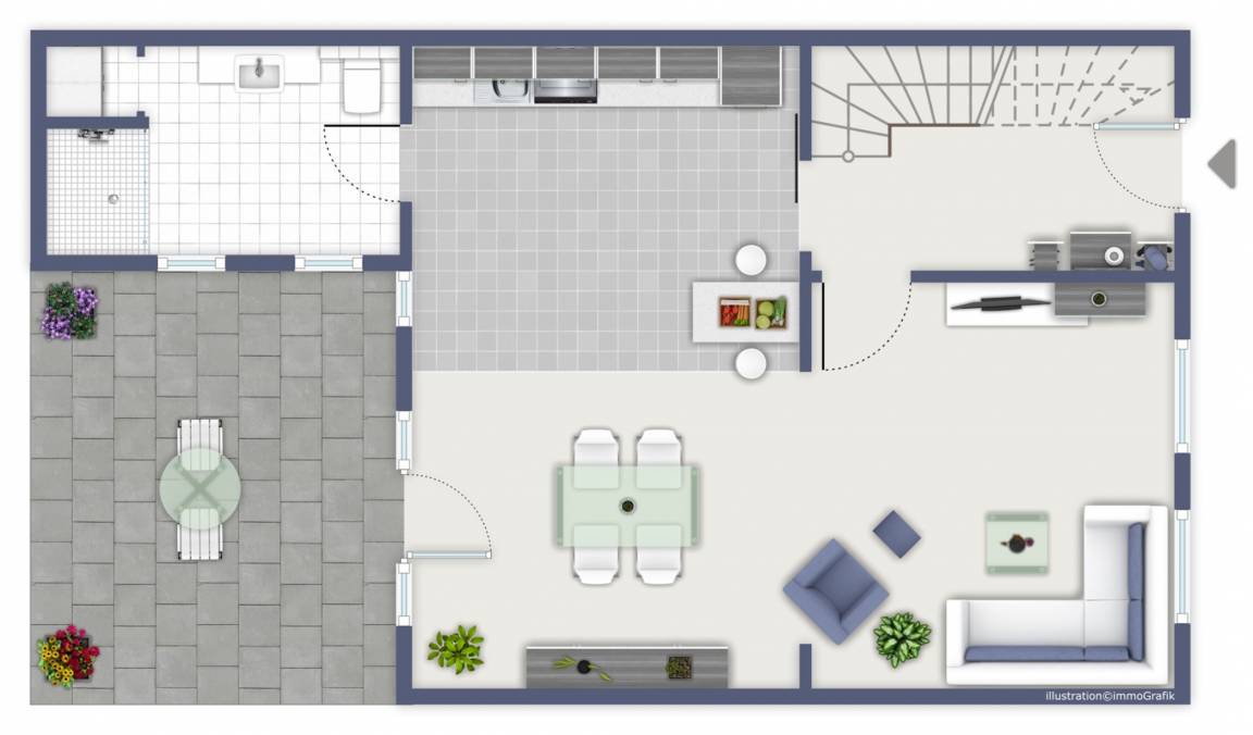 55 m² Ferienwohnung ∙ 1 Schlafzimmer ∙ 2 Gäste – Bild 10