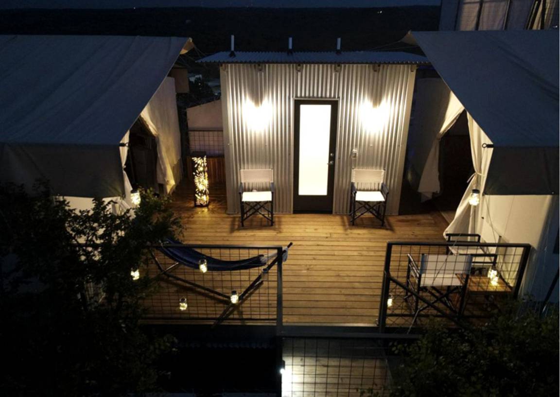 Camping-unterkunft ∙ 2 Schlafzimmer ∙ 6 Gäste - Marble Falls, TX