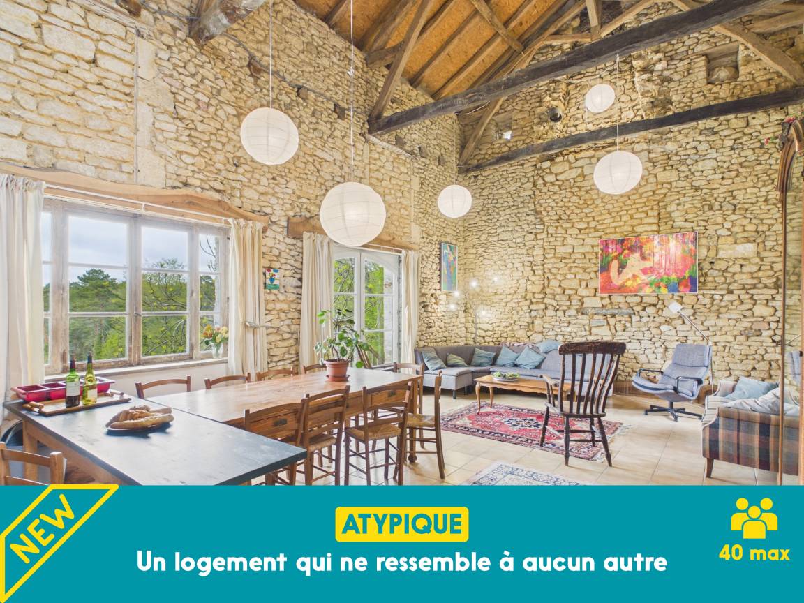 120 M² Cottage ∙ 5 Bedrooms ∙ 11 Guests - Périgord